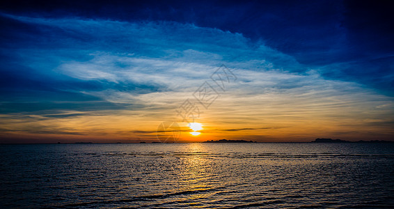 海边风景照苏梅岛日落背景