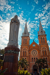 胡志明教堂越南大教堂背景