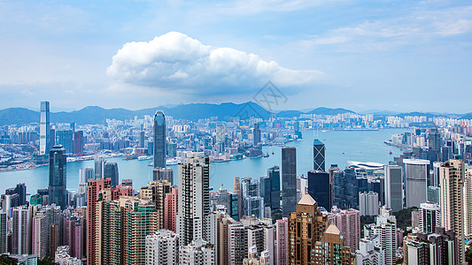 香港高楼香港背景