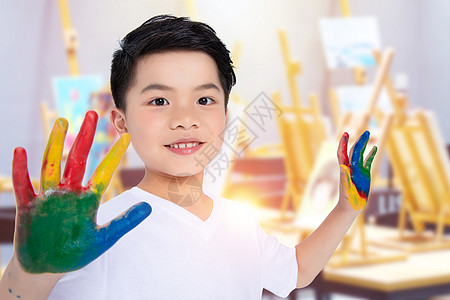 学生画画儿童艺术教育设计图片
