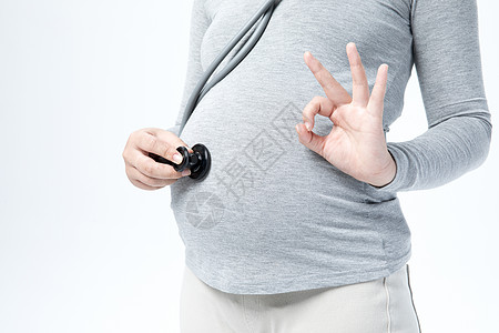 孕妇听肚子孕妇标志高清图片