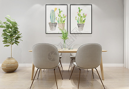 餐厅装饰画现代简洁风家居餐厅陈列室内设计效果图背景