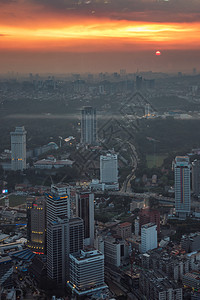 马拉西亚城市落日图片