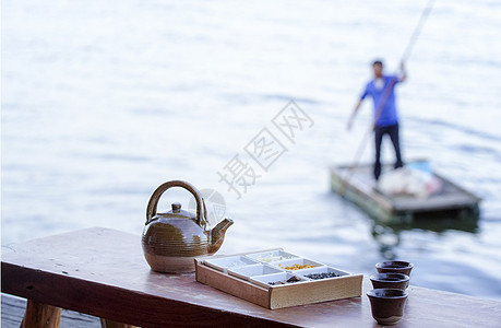 大理下午茶洱海三道茶背景