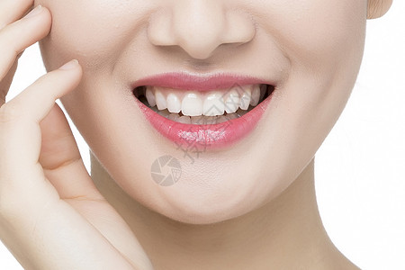 女性牙齿护理口腔牙齿健康背景
