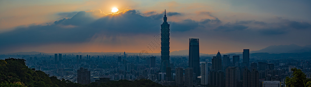 台北101的城市图片