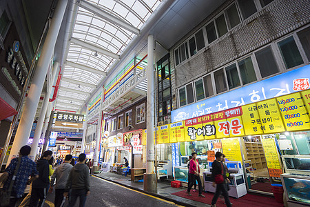 韩国首尔传统市场高清图片