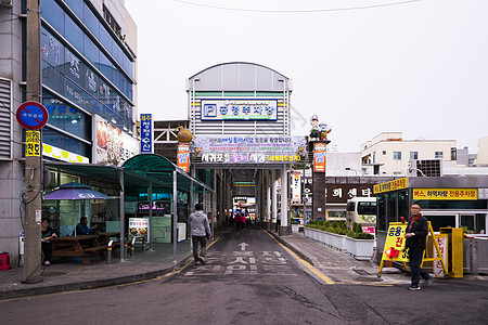 韩国首尔传统市场高清图片