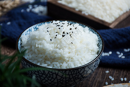 珍珠米饭东北大米背景