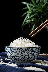 珍珠米饭东北珍珠大米饭背景