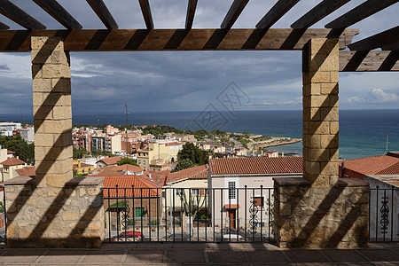 西班牙加泰罗尼亚地区地中海岸小镇塔拉戈纳古城图片