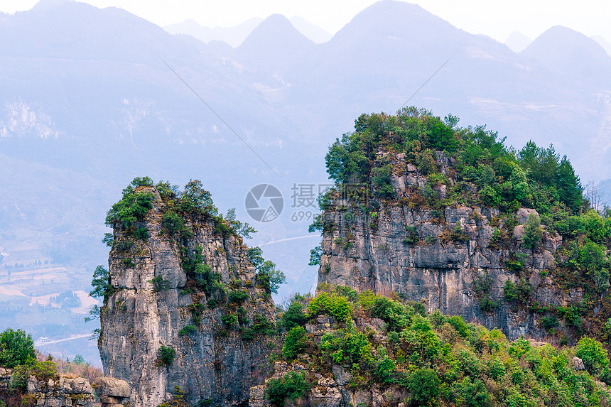 湖北恩施恩施大峡谷景区自然风光图片