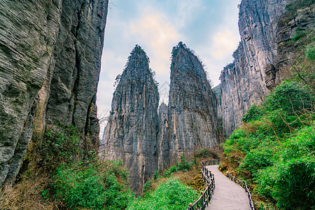 湖北恩施大峡谷景区风光背景