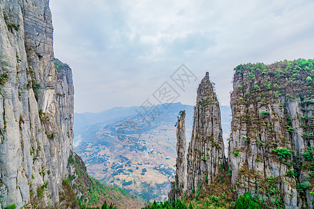 湖北恩施大峡谷景区风光背景图片