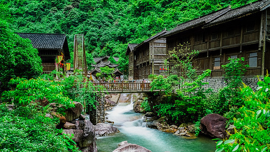 江西抚州资溪大觉山古镇景区风光图片