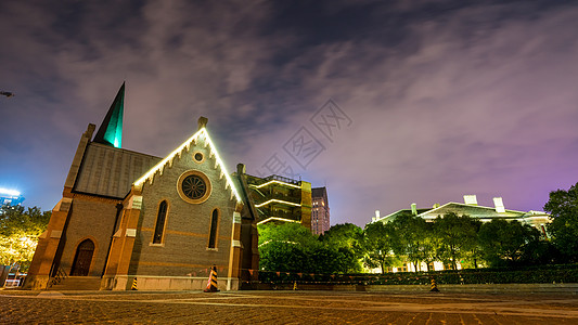 上海外滩源城市风光夜景图片