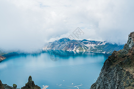 吉林天主教堂吉林长白山景区天池自然风光背景