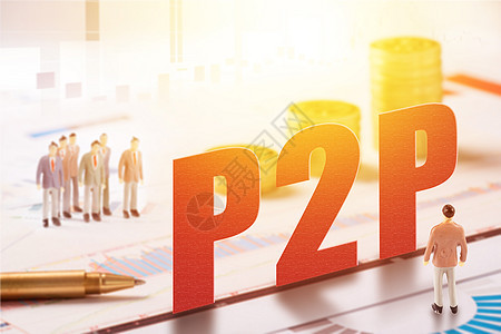 P2P网络节点高清图片素材