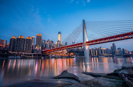 重庆市夜景重庆夜景特写全景背景