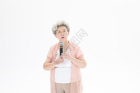 老年爱情老年奶奶唱歌背景