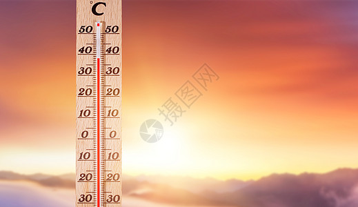 大热天夏季高温设计图片