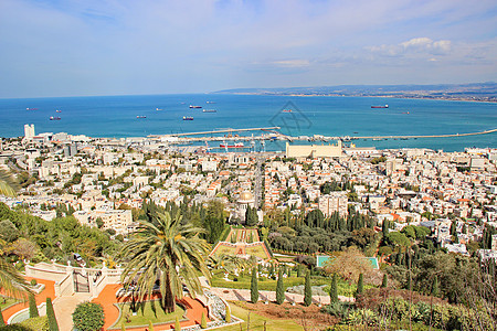 以色列港口城市海法图片