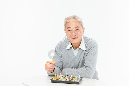 老年人下棋背景图片