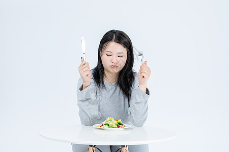胖女生健康饮食图片