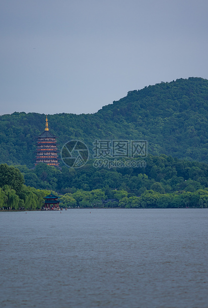 西湖杭州雷峰塔图片