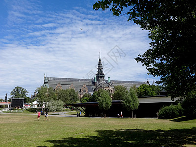 瑞典的北欧博物馆背景图片