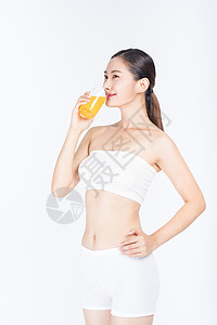 健康饮食喝果汁图片