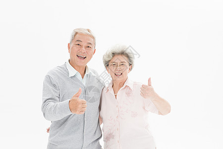 老年夫妇形象背景图片