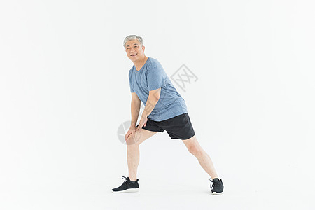 准备运动老年人运动锻炼背景