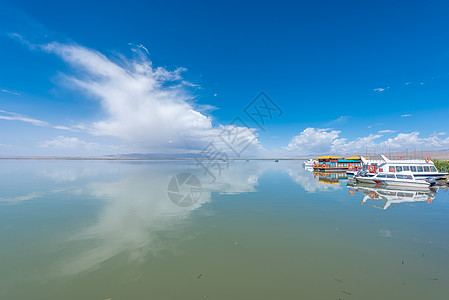 青海公路青海德令哈可鲁克湖背景