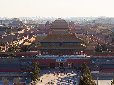 北京故宫俯视高清图片