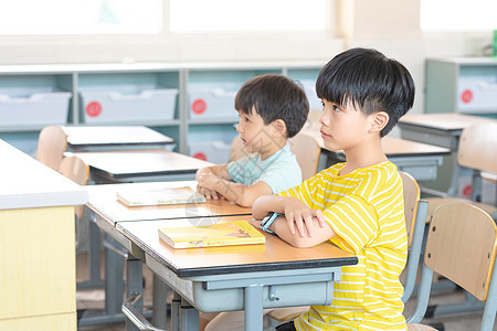 小学生听课模特高清图片素材