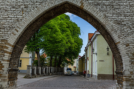 北欧爱沙尼亚首都塔林老城旅游风光图片