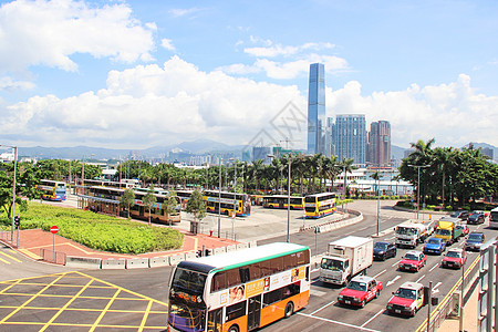 香港中环道路畅通高清图片