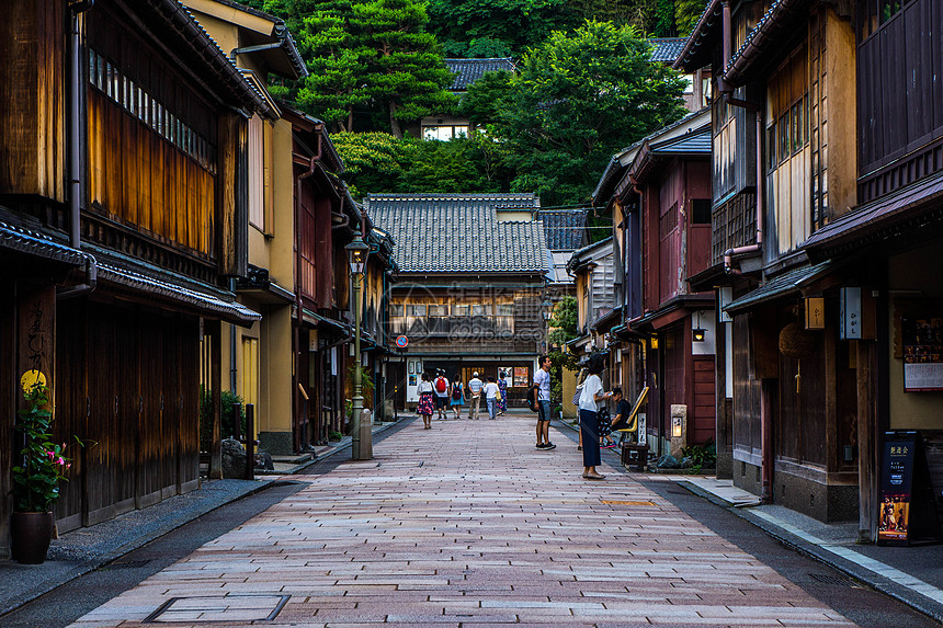 日本金泽东茶屋街图片