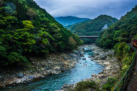 日本京都岚山保津川高清图片