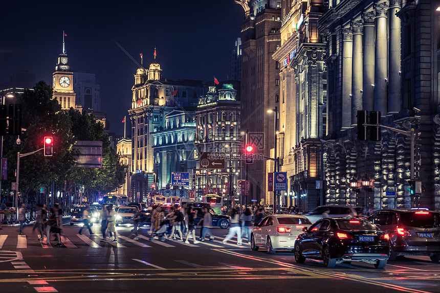 上海外滩夜景图片