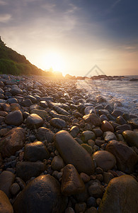 阳光海汕尾白沙滩背景