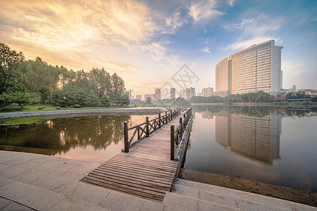 沂蒙邻水生态小城沂水城市湿地景观图片