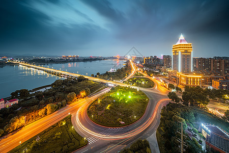 沂蒙邻水生态小城沂水夜景图片