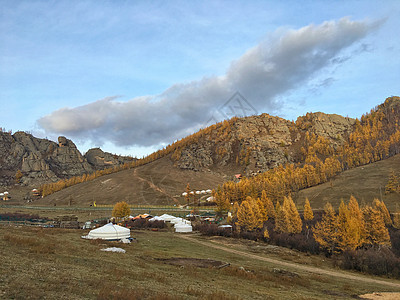 壮阔的内蒙古秋季大草原风光图片