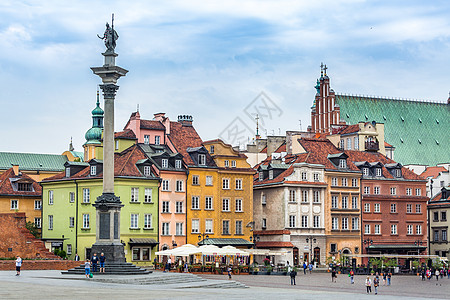 波兰华沙老城广场背景