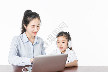 小学生学习老师给儿童培训背景