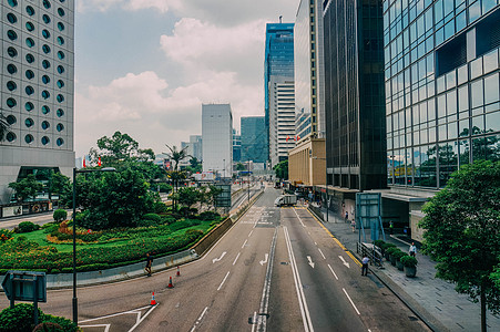 香港街头背景图片