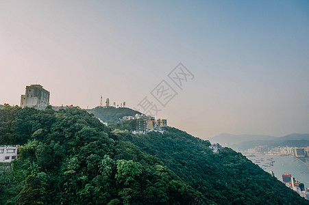 山顶建筑香港太平山山顶背景