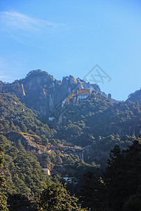 九华山天台景区九华山天台峰背景